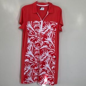 Hawaiian Print Golf Dress